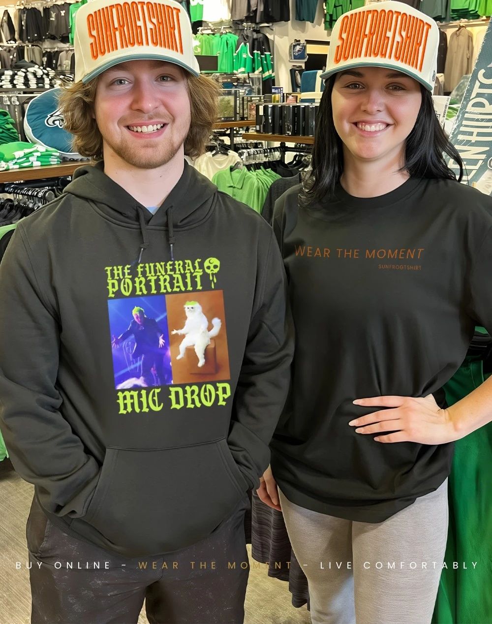 The Funeral Portrait Mic Drop meme shirt