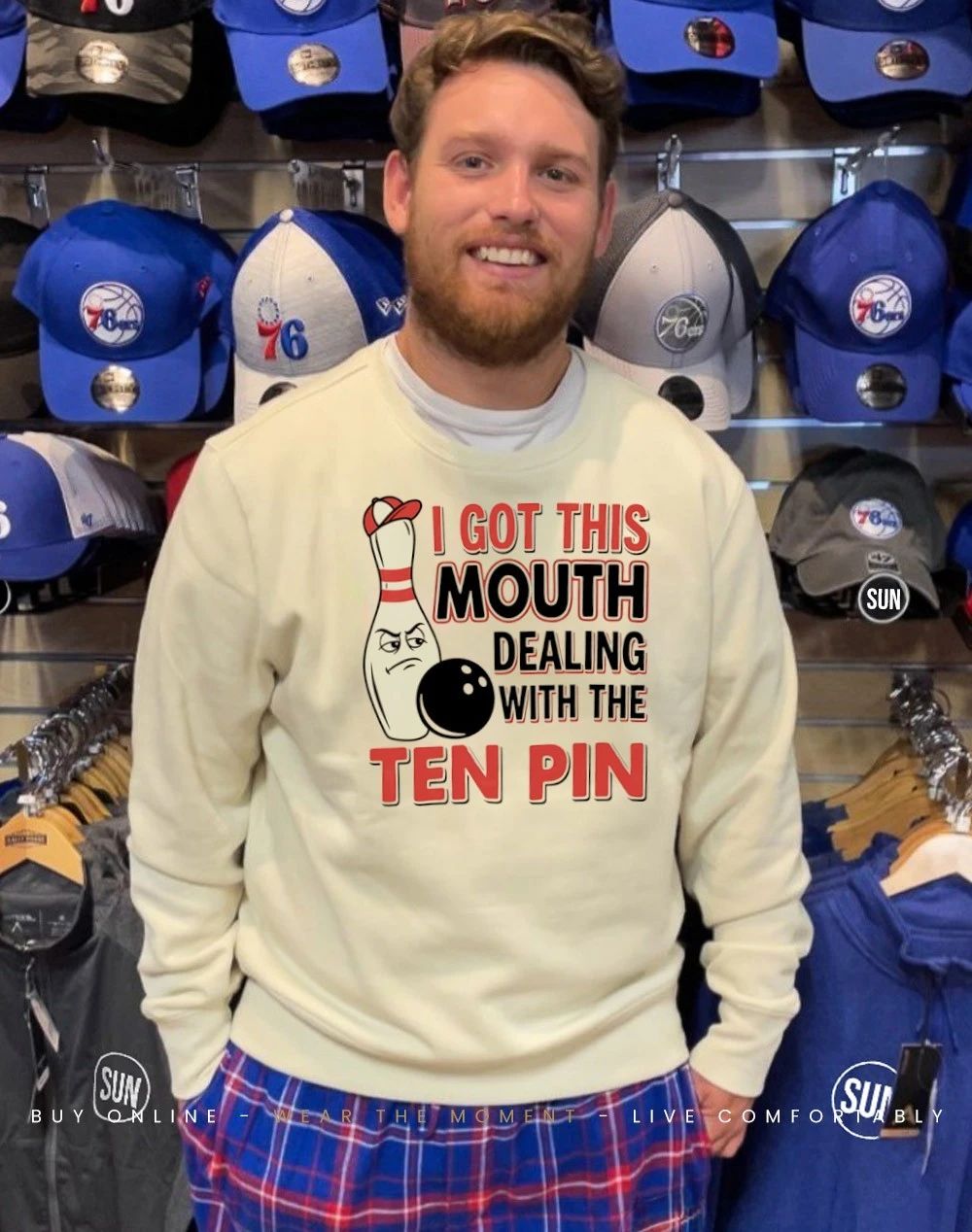 I got this mouth dealing with the Ten Pin bowling shirt