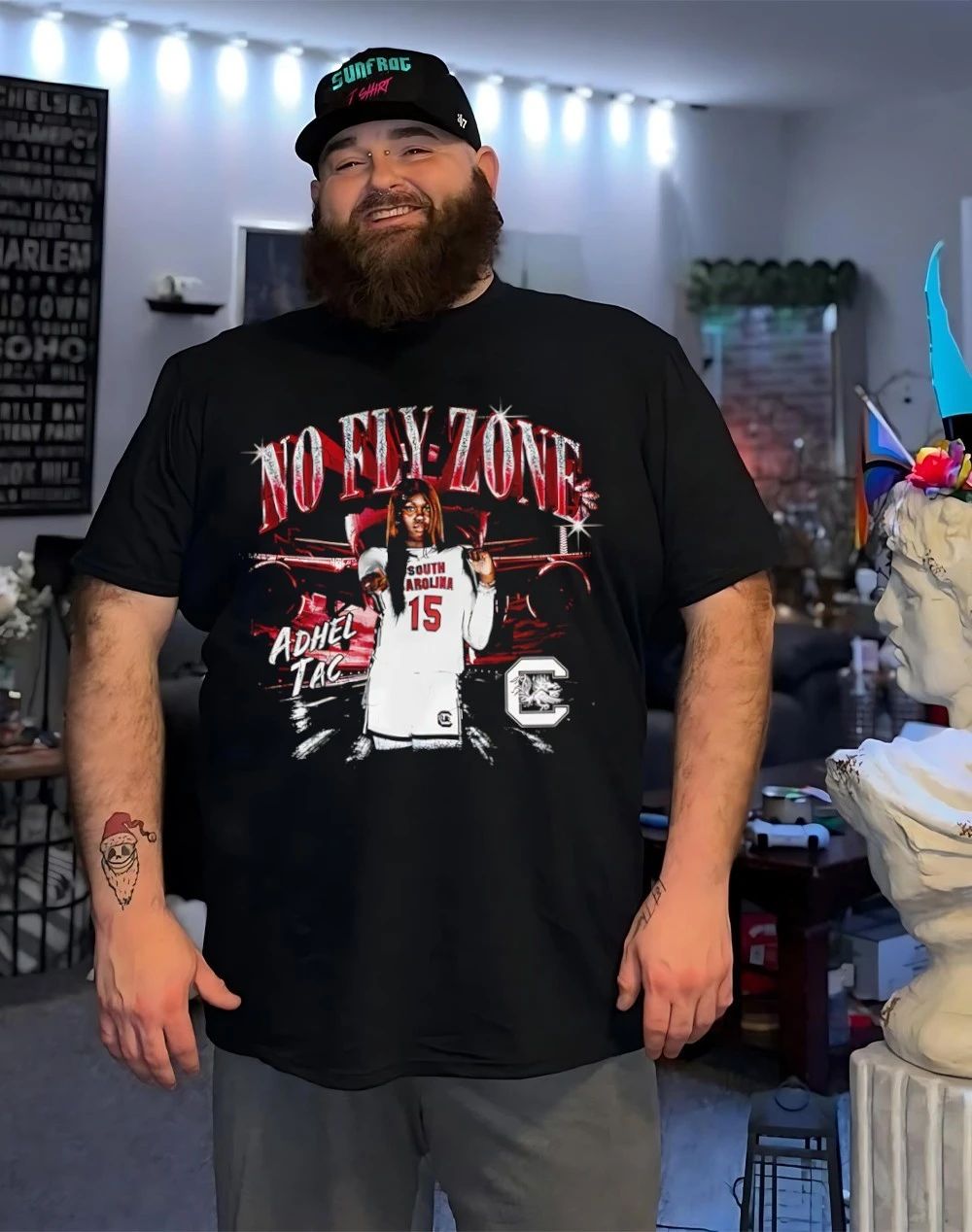 Adhel Tac South Carolina Gamecocks No Fly Zone shirt