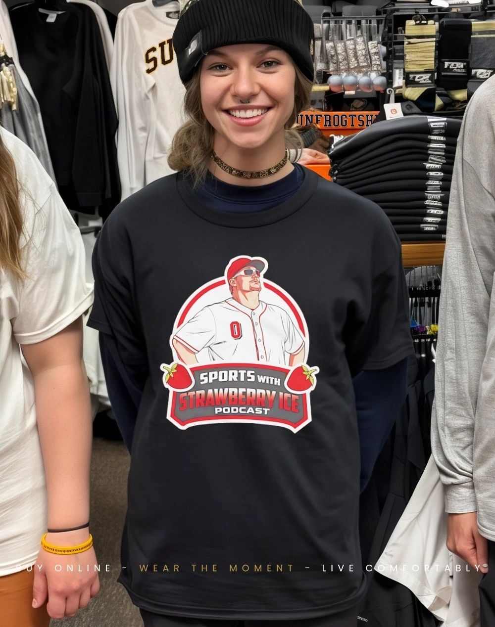 Cincinnati Red Sports with Strawberry Ice Podcast shirt