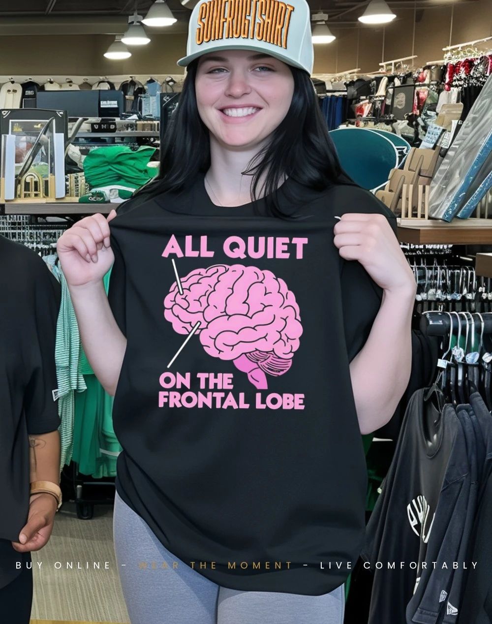 All quiet on the frontal lobe brain shirt