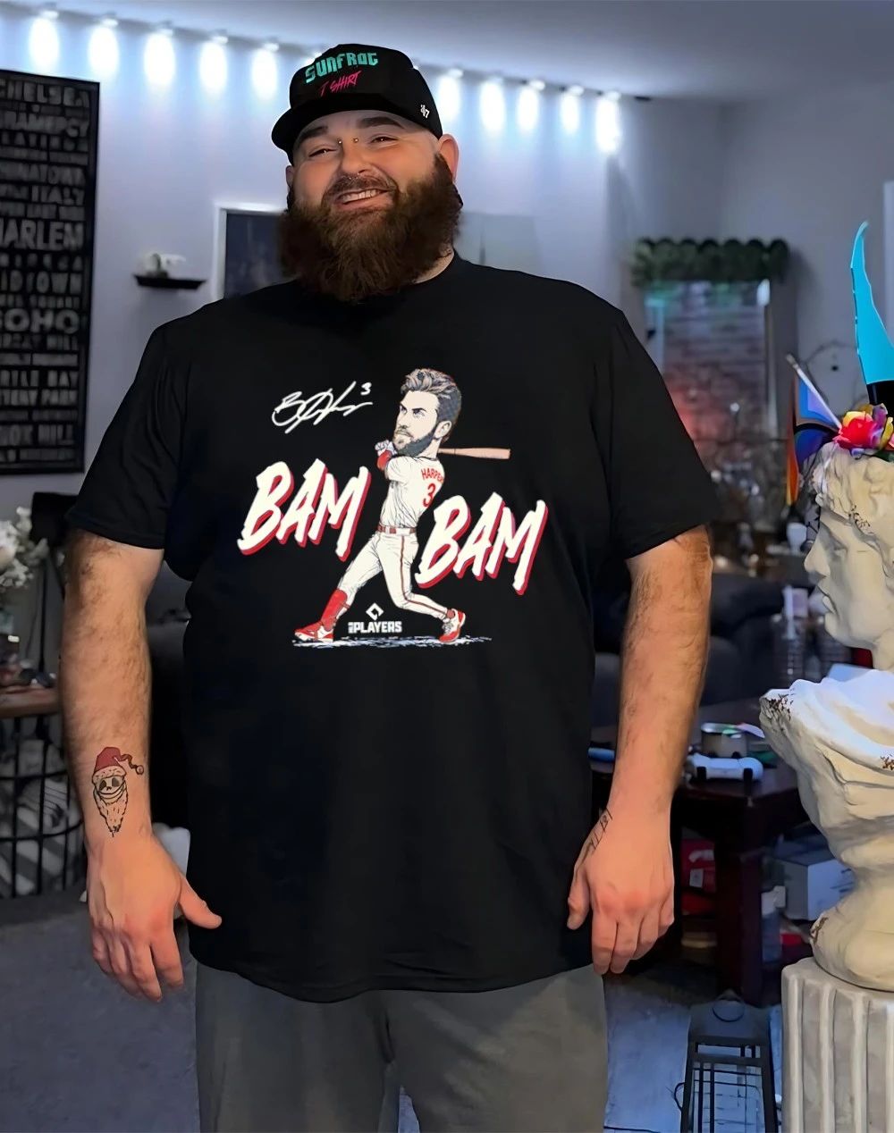 Bryce Harper Philadelphia Phillies Bam Bam caricature shirt