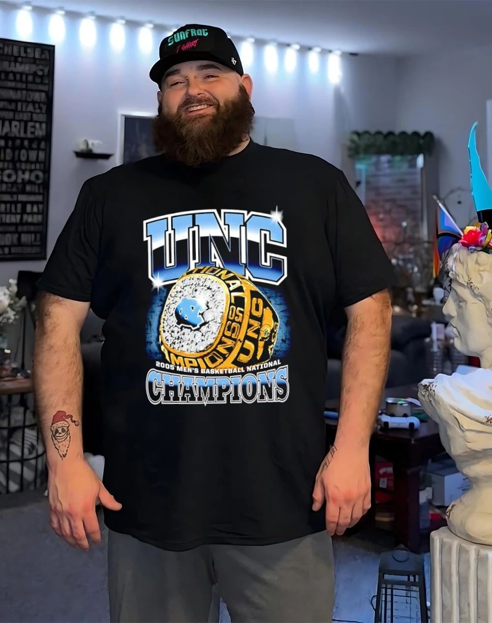 North Carolina Tar Heels 2005 Men’s Basketball National Champions Ring shirt