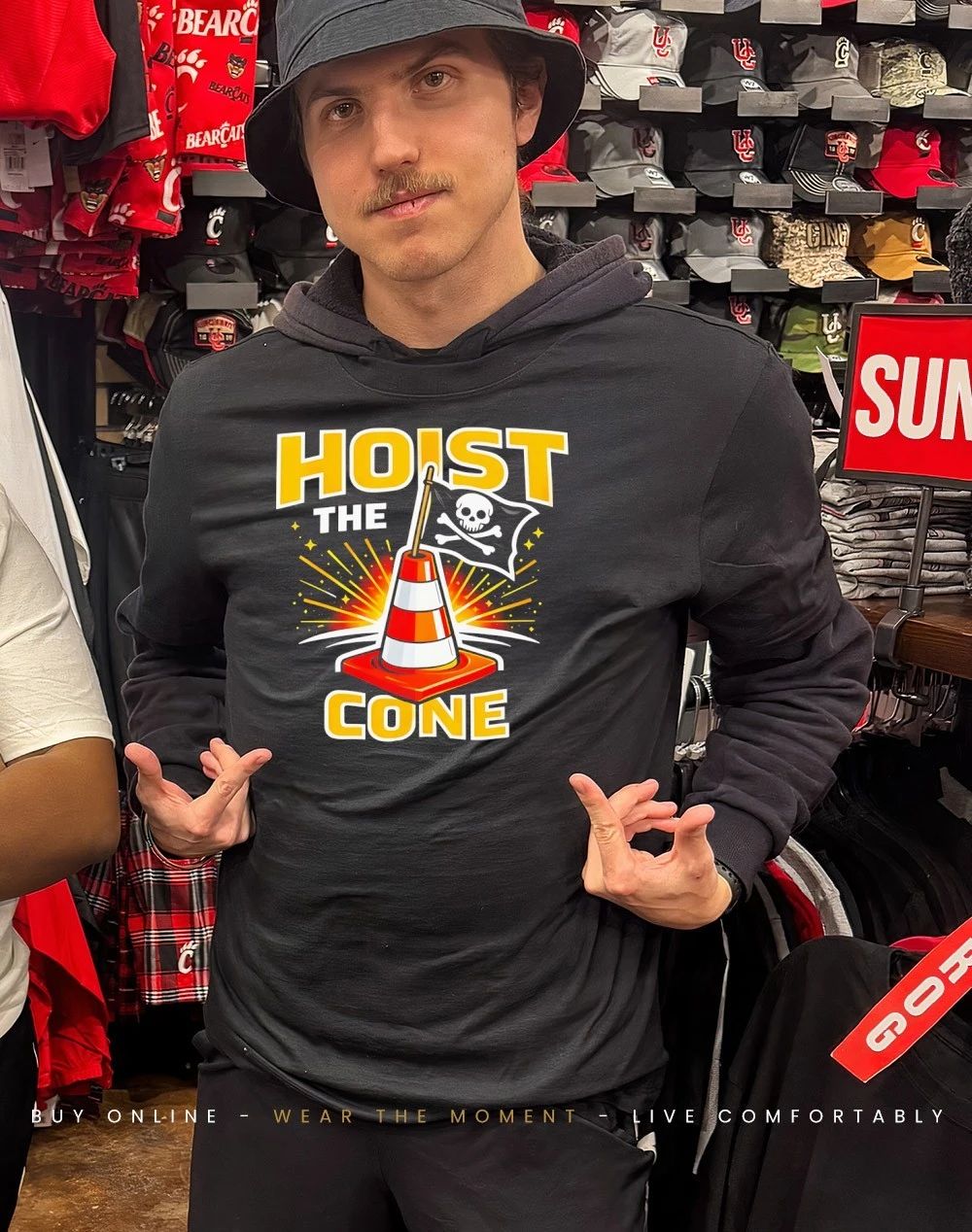 Hoist The Cone Pittsburgh Pirates Meme Traffic Cone shirt