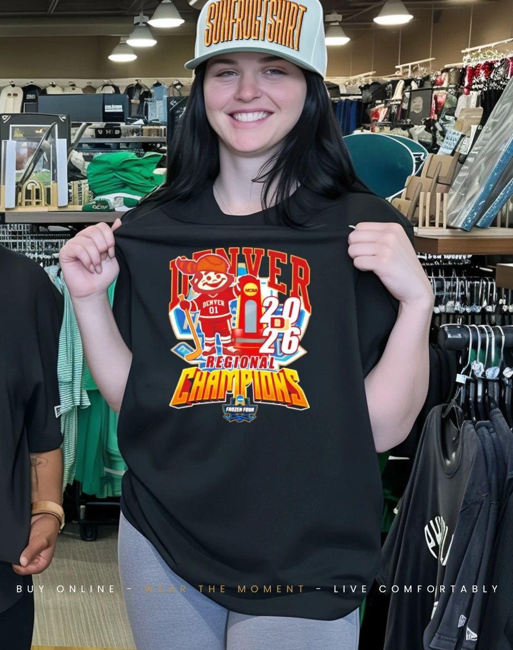 Denver Pioneers Ice Hockey Regional Champions 2026 mascot shirt
