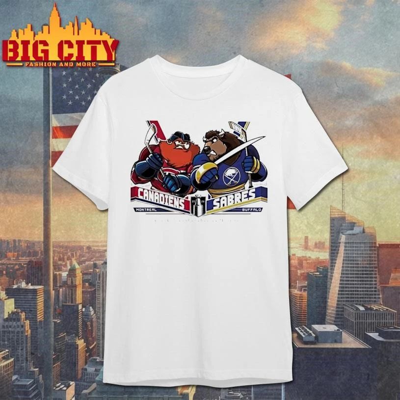 Funny Montreal Canadiens Vs Buffalo Sabres Hockey Mascot Eastern Conference Semifinals Shirt