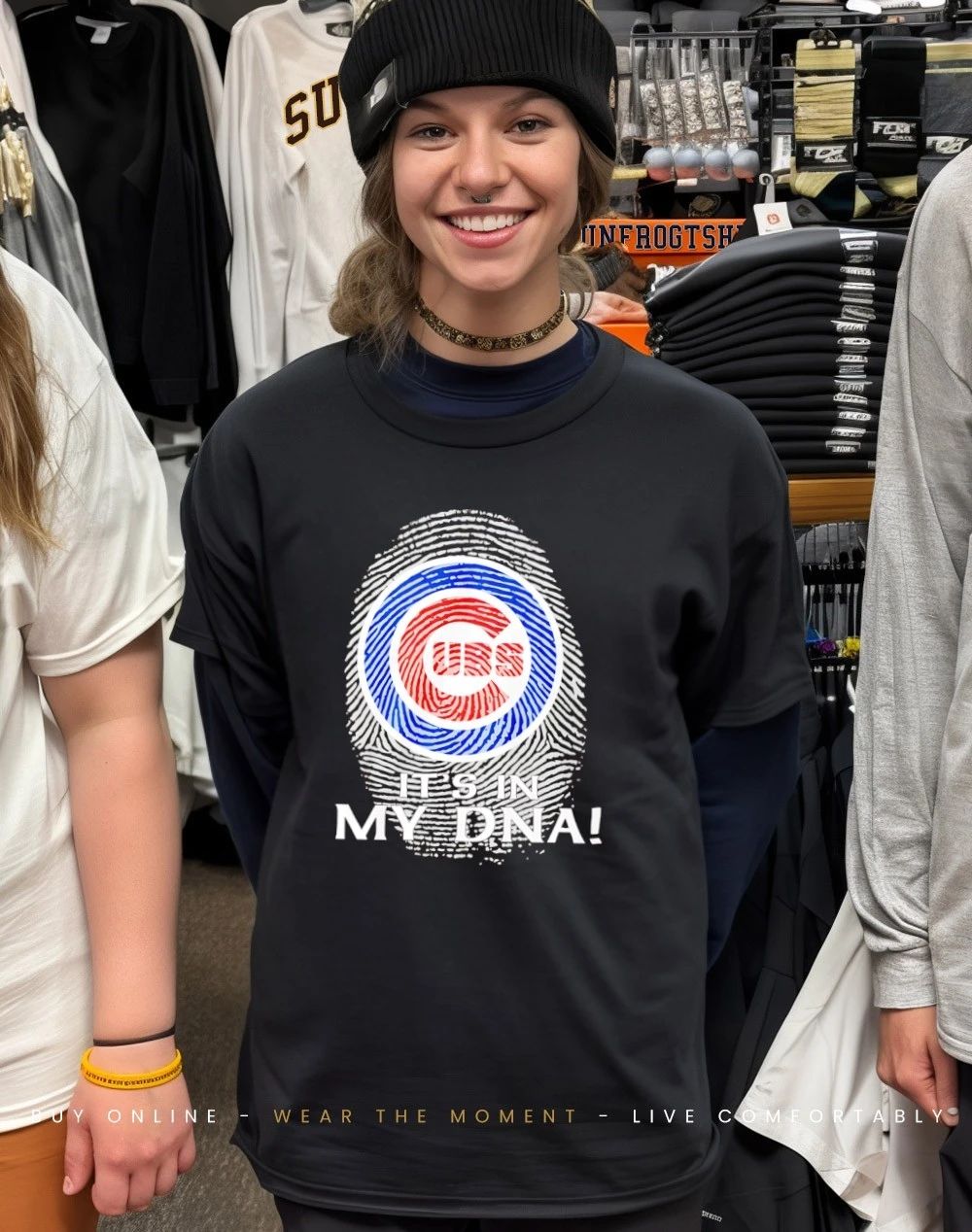 Chicago Cubs it’s in my DNA fingerprint shirt