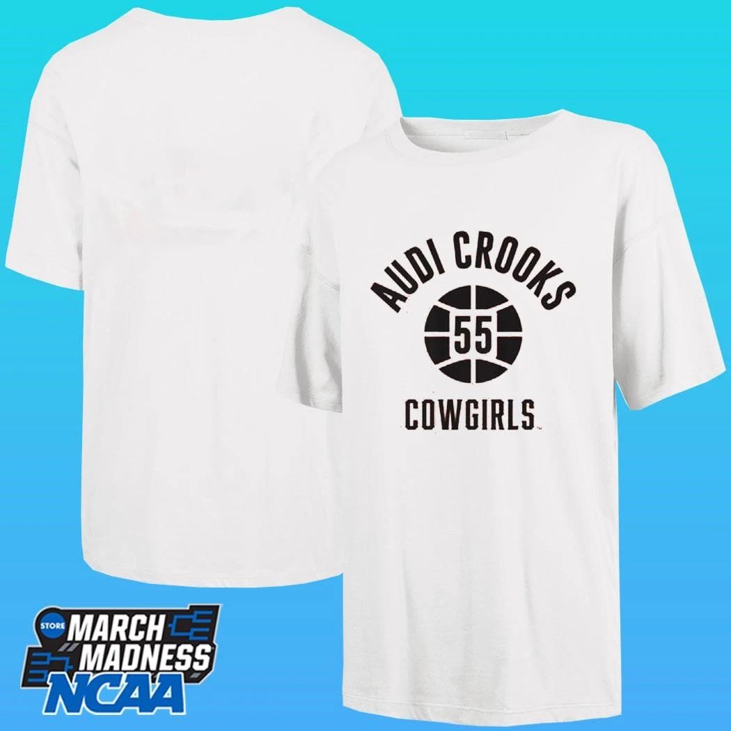 Oklahoma State Basketball Audi Crooks Name Number Ball Shirt