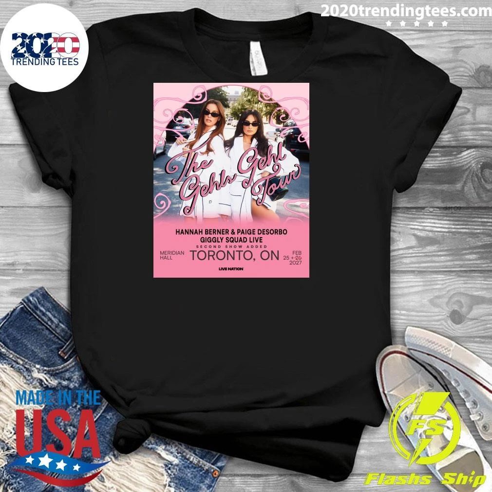 The Gehls Gehl Tour Meridian Hall, Toronto, ON Feb 25, 26 2027 Shirt