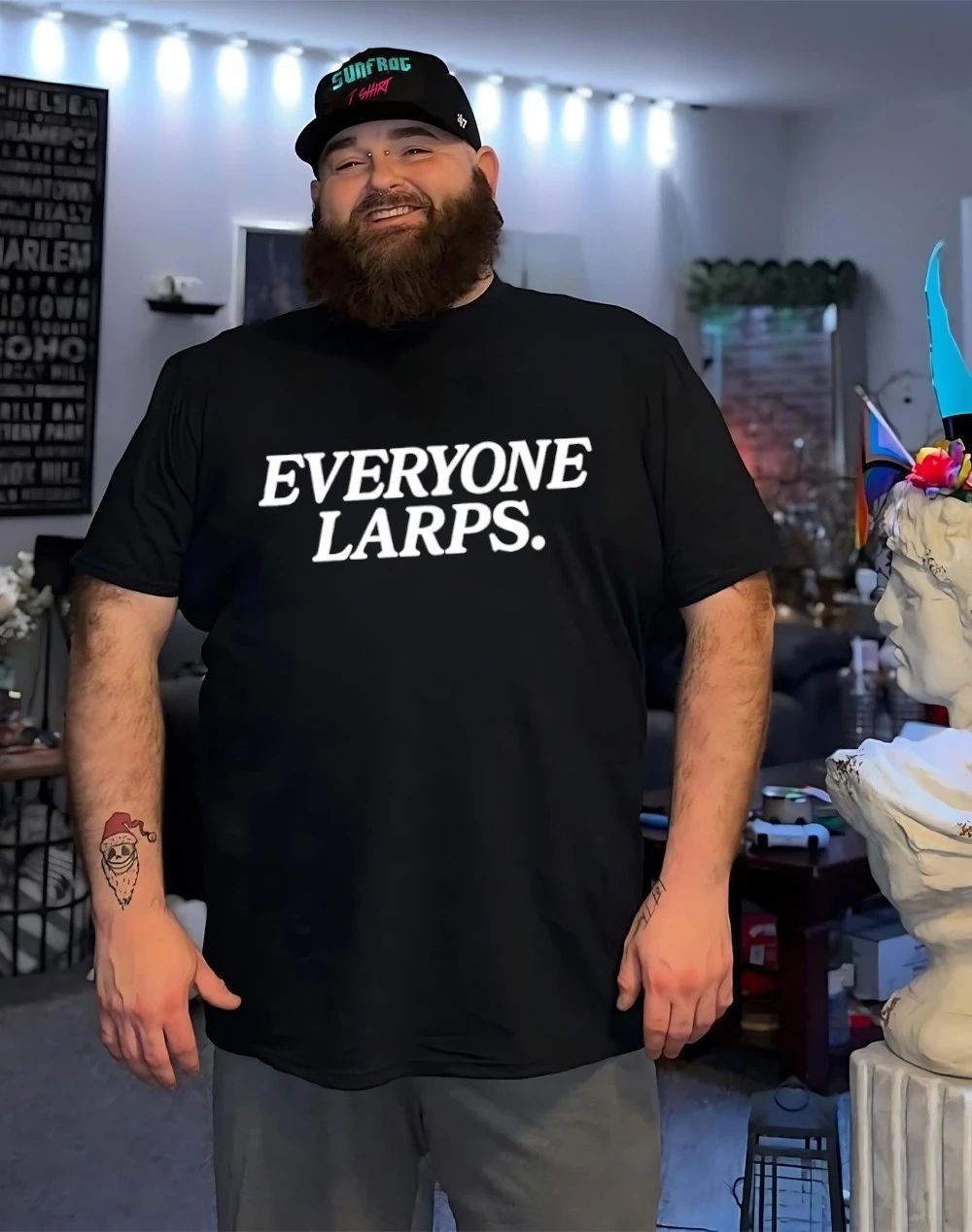 Everyone LARPS 2026 graphic shirt