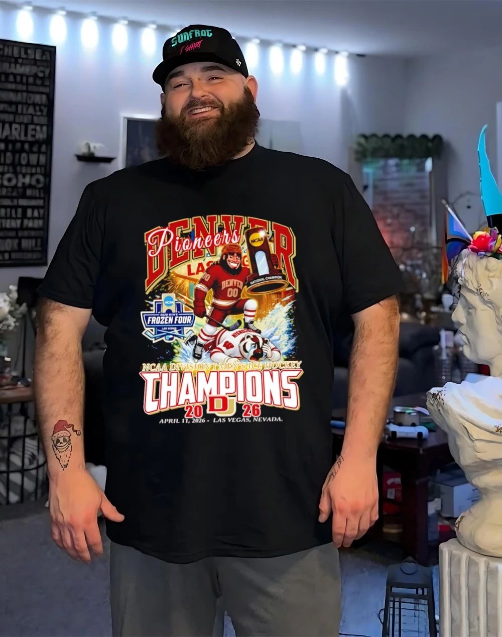 Denver Pioneers 2026 NCAA Men’s Ice Hockey National Champions mascot shirt