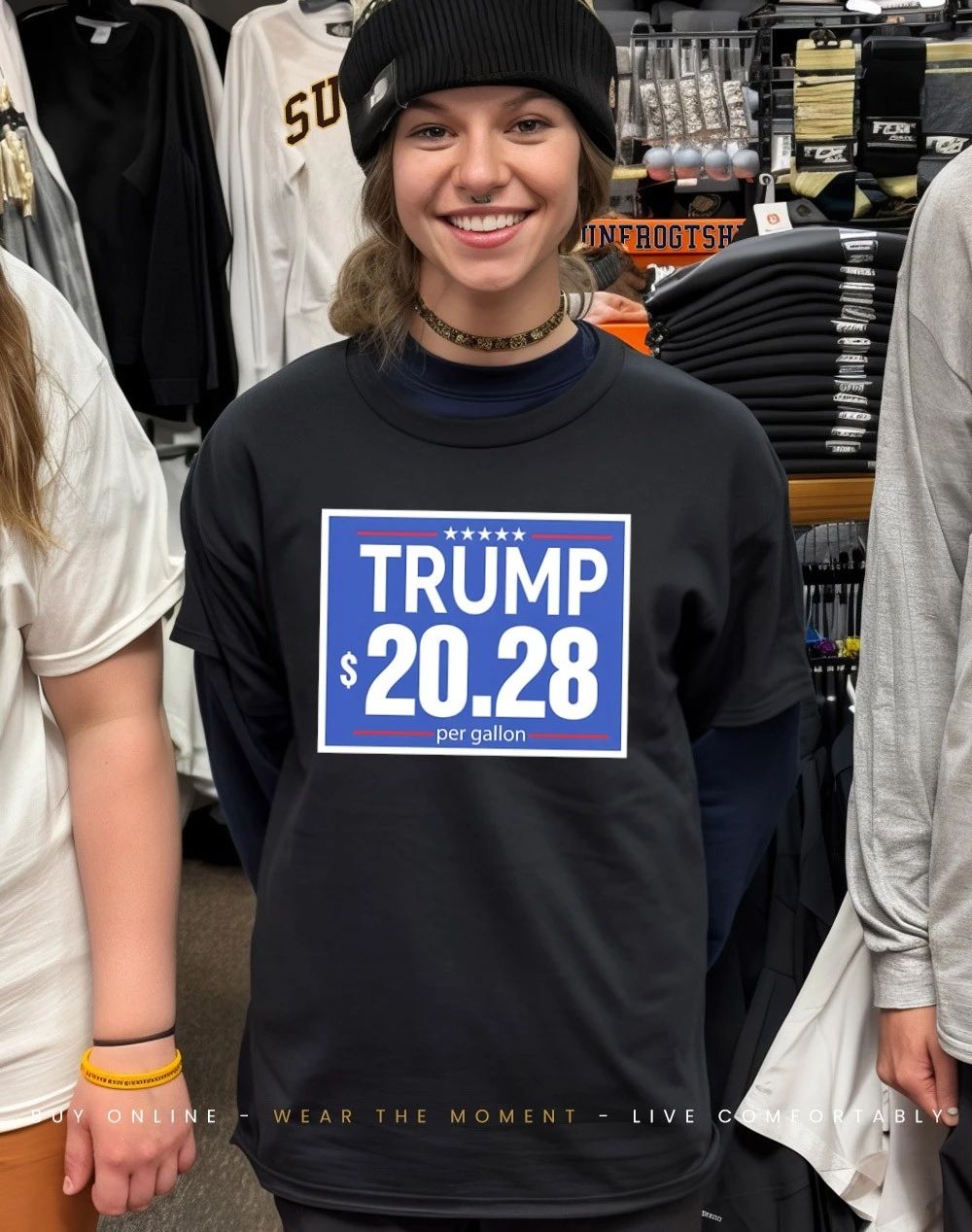 Trump Gas Price 20.28 Per Gallon Political shirt