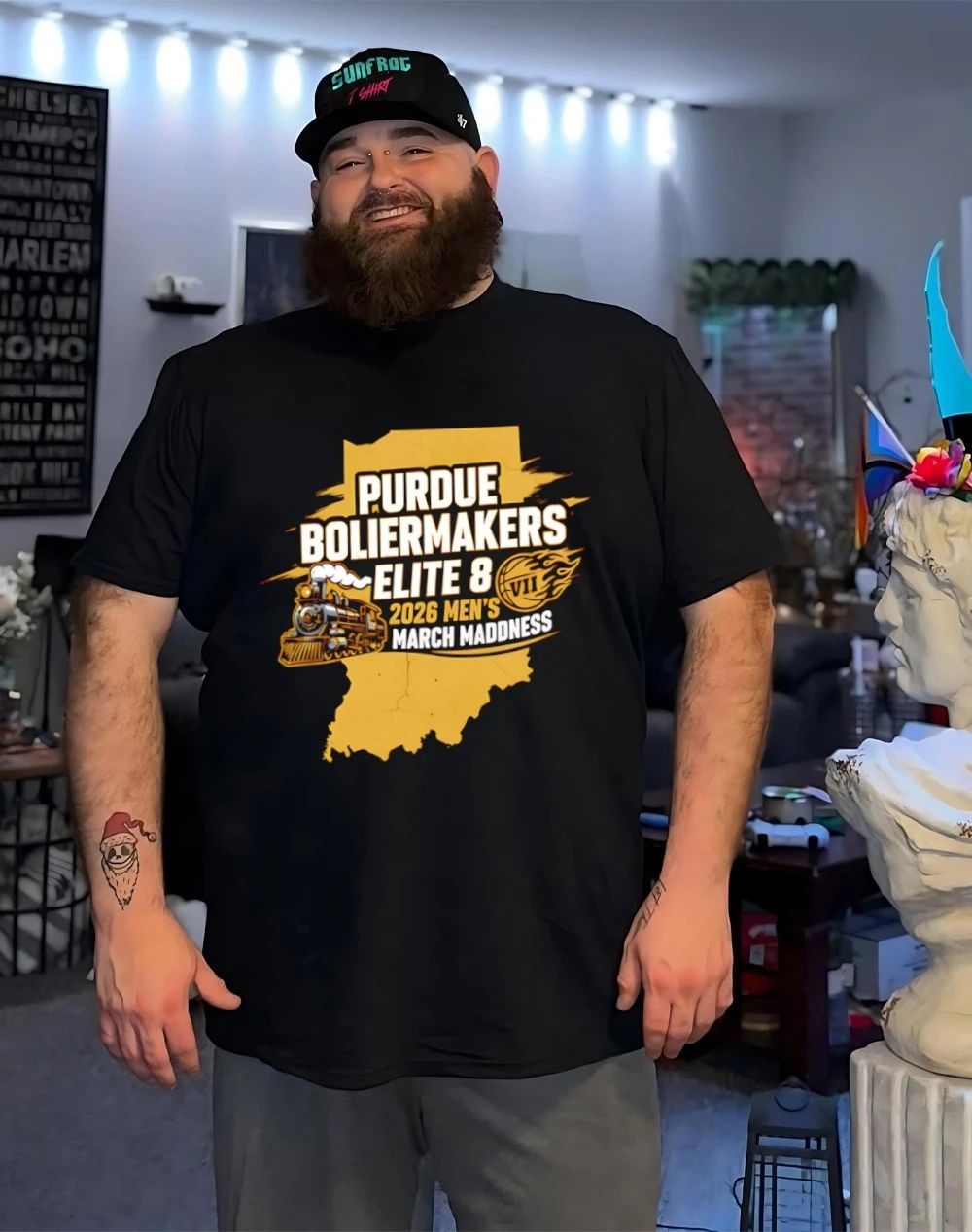 Purdue Boilermakers 2026 Men’s March Madness Elite 8 State shirt