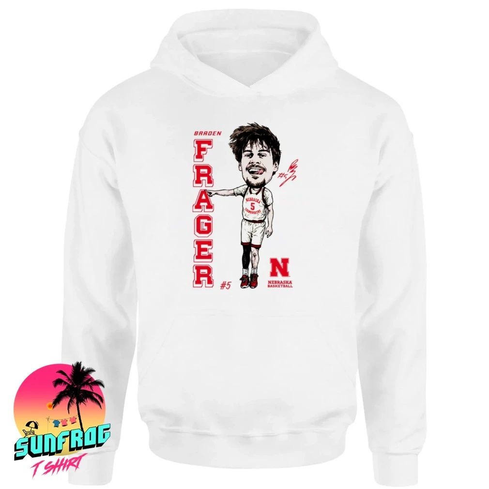 Braden Frager Nebraska Cornhuskers Frager caricature shirt
