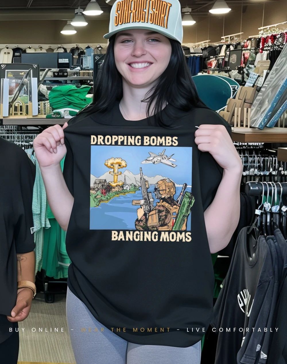 Dropping bombs banging moms shirt