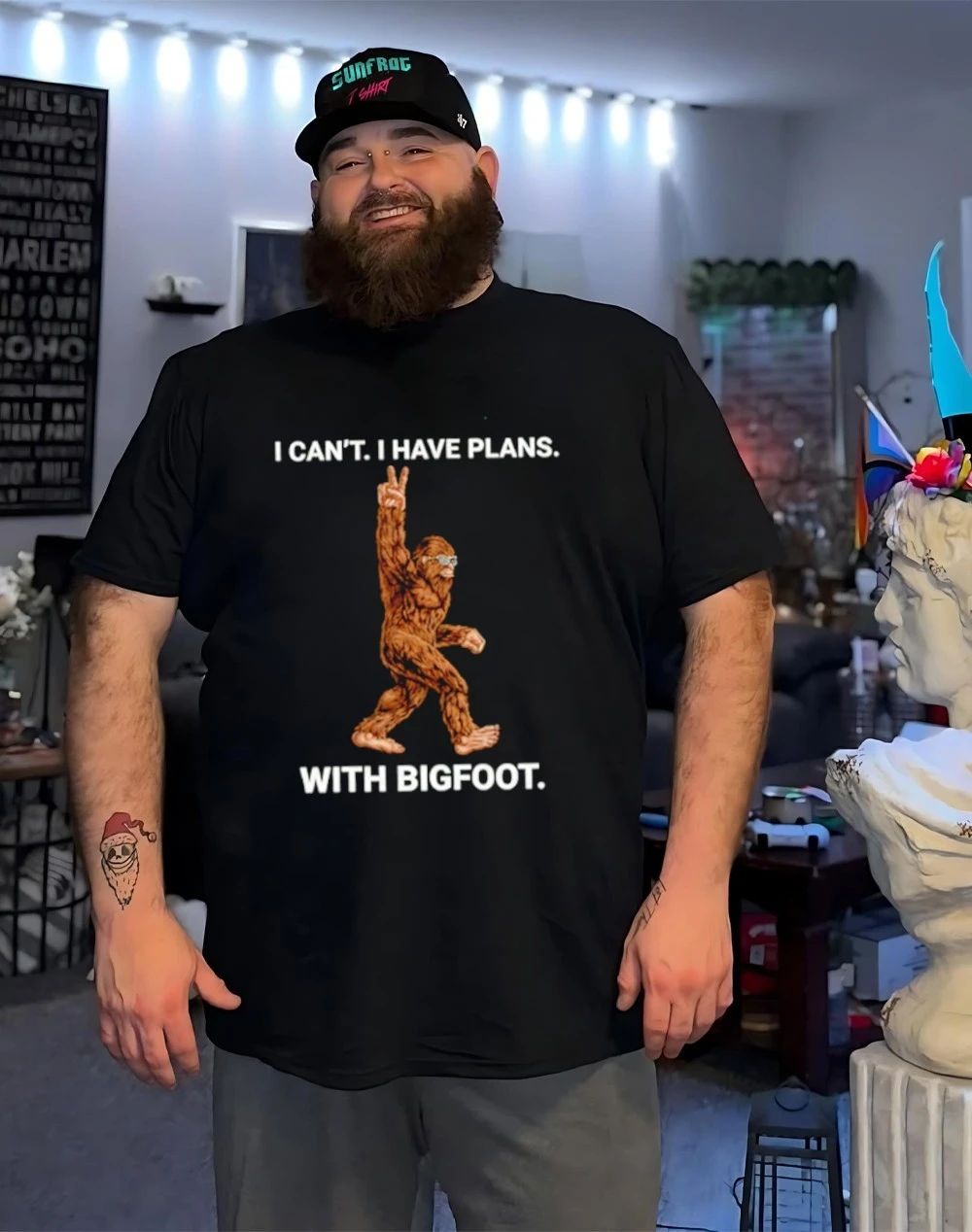 I can’t I Have Plans With Bigfoot Sasquatch shirt