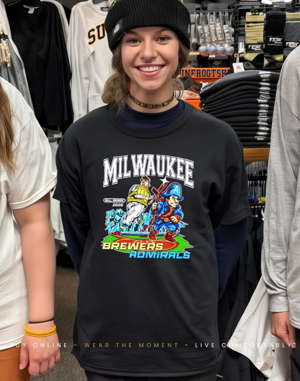 Milwaukee Brewers Milwaukee Admirals 2026 graphic shirt
