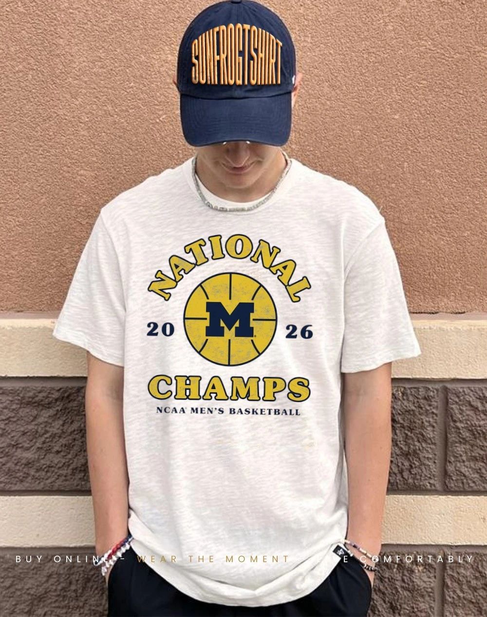 2026 National Champions Michigan Wolverines men’s basketball shirt