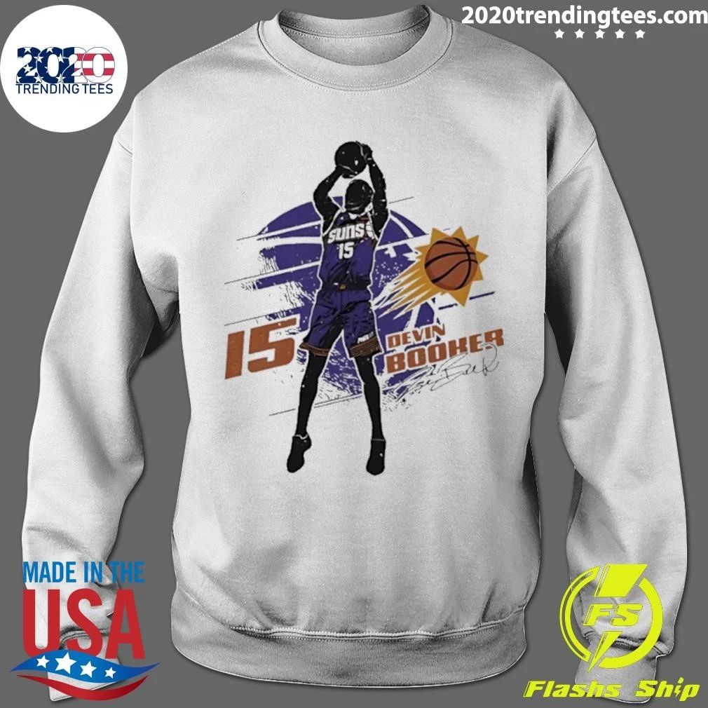Devin Booker Phoenix Suns Player Silhouette Signature Shirt