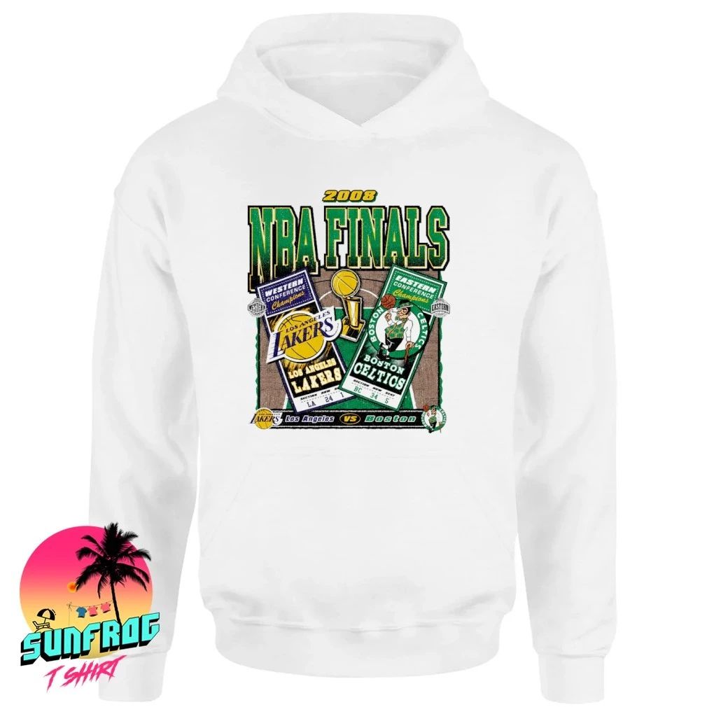 Los Angeles Lakers Vs Boston Celtics 2008 Nba Finals Dueling Court Matchup shirt