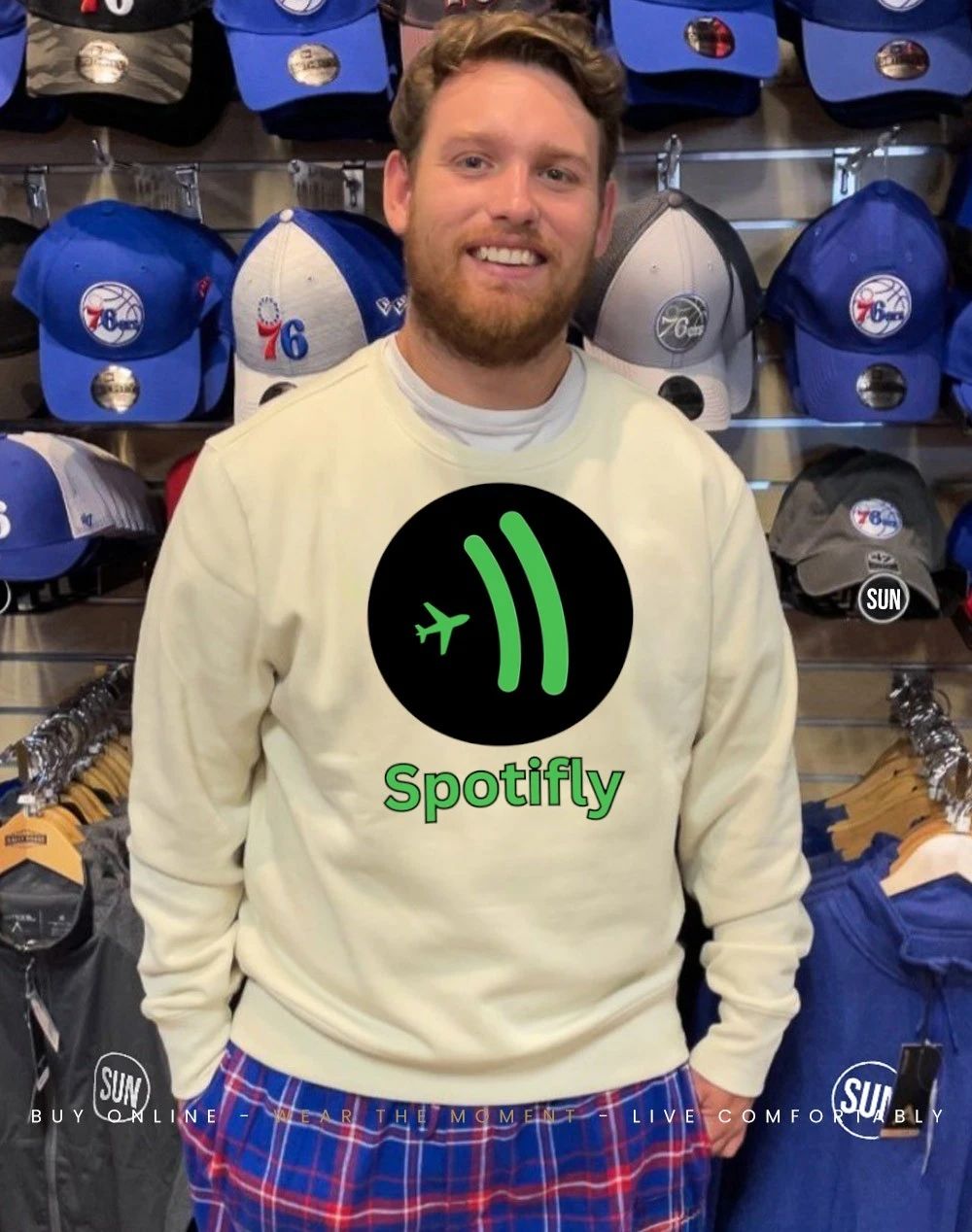 Spotifly Spotify parody logo shirt