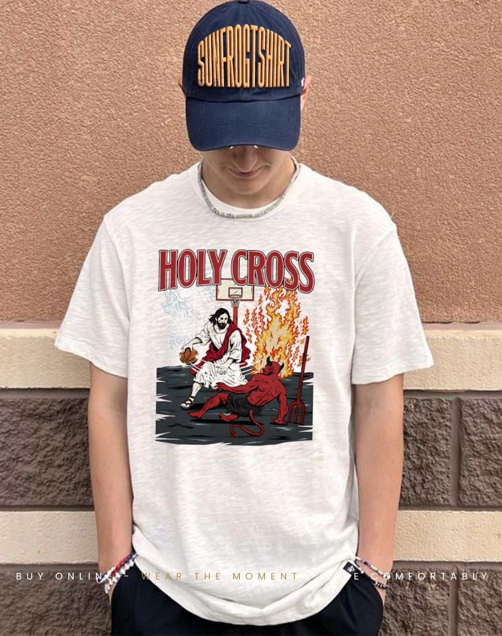 Jesus Holy Cross Jesus Was A Bucket Basketball shirt
