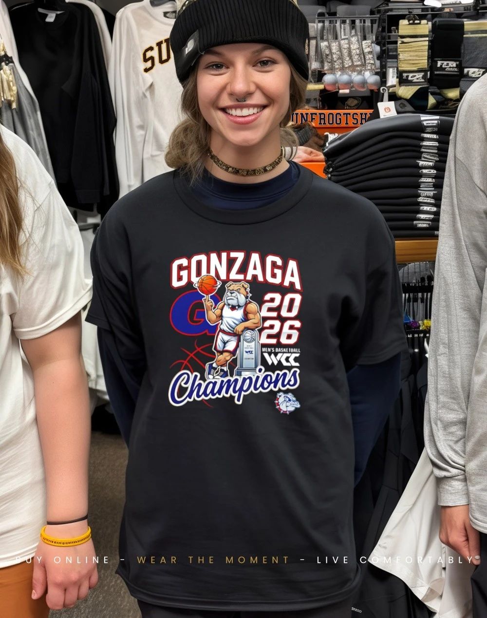 Gonzaga Bulldogs WCC Men’s Basketball Champions 2026 classic mascot shirt