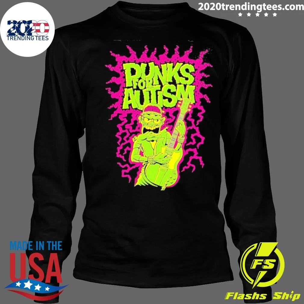 Punks For Autism Punk Rock Frankenstein Shirt