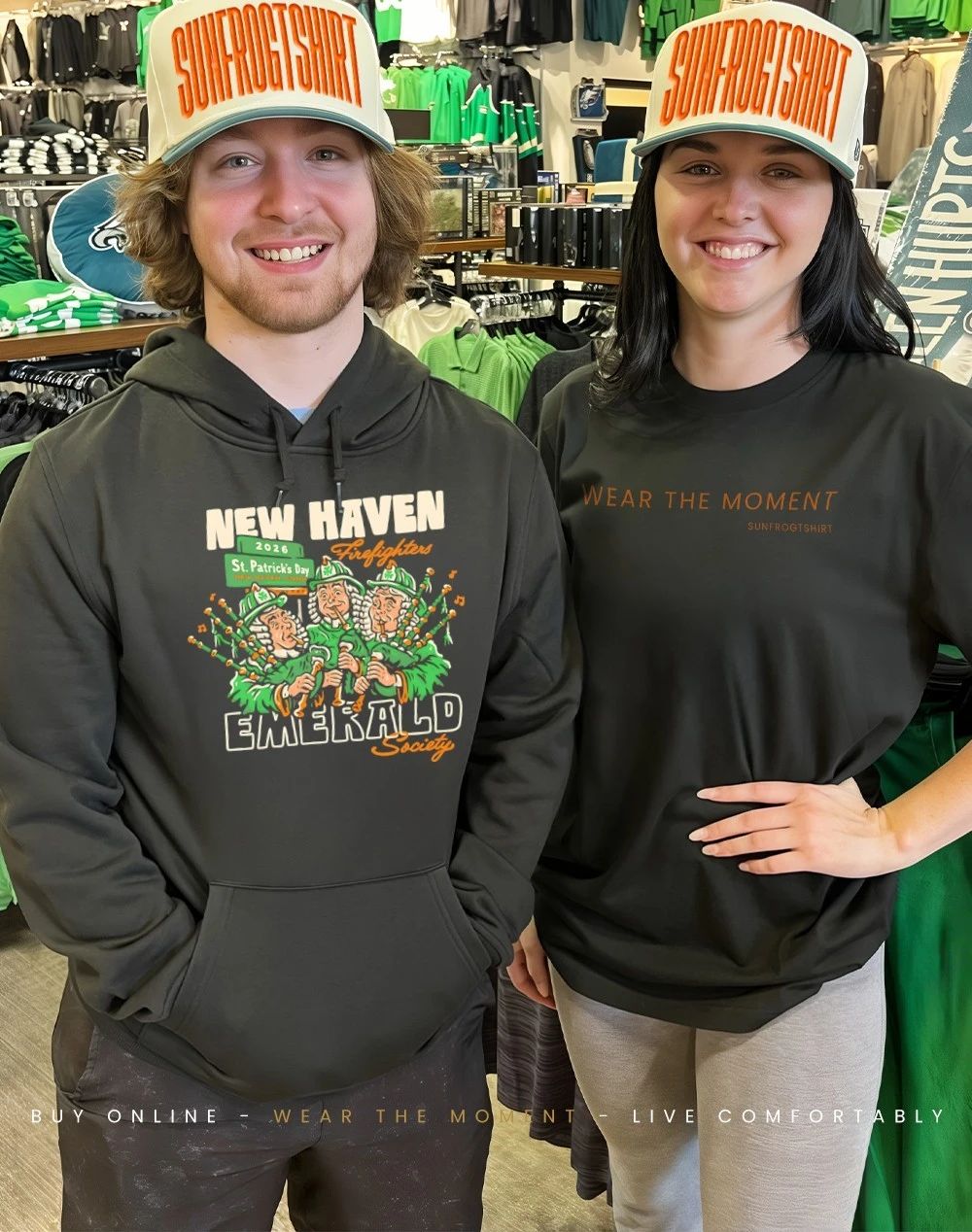 New Haven Firefighters Emerald society 2026 St. Patrick’s Day shirt