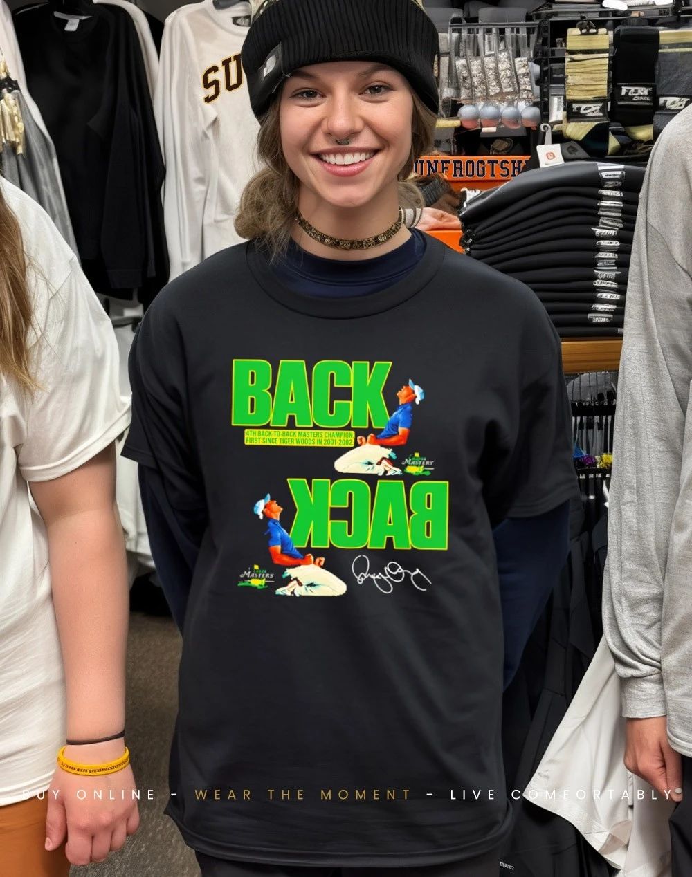 Rory McIlroy 2026 Masters Tournament Champion back to back signature shirt