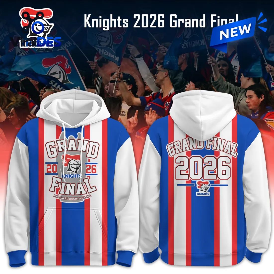 Newcastle Knights 2026 Grand Final Pullover Hoodie