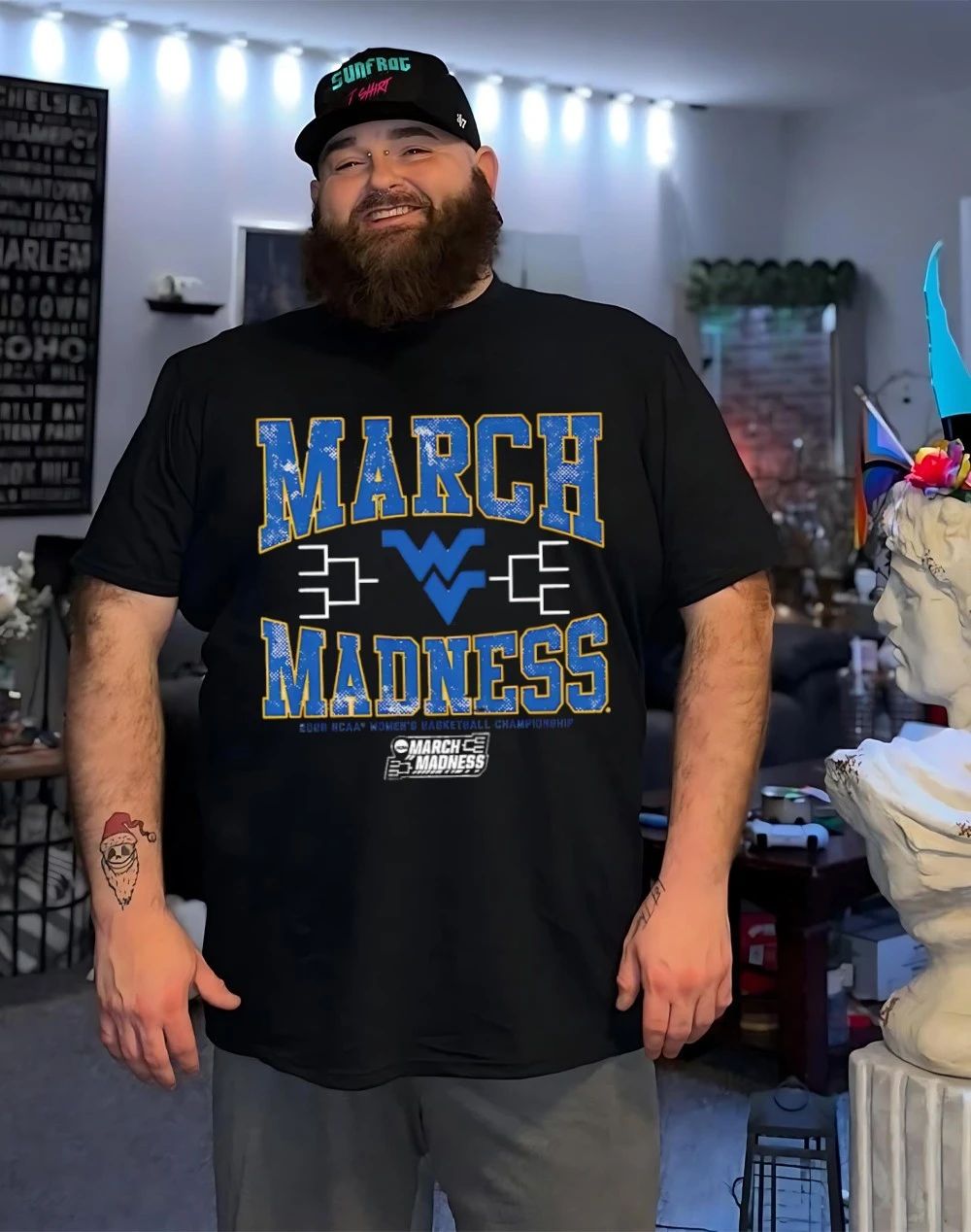 West Virginia Mountaineers WBB 2026 March Madness logo shirt