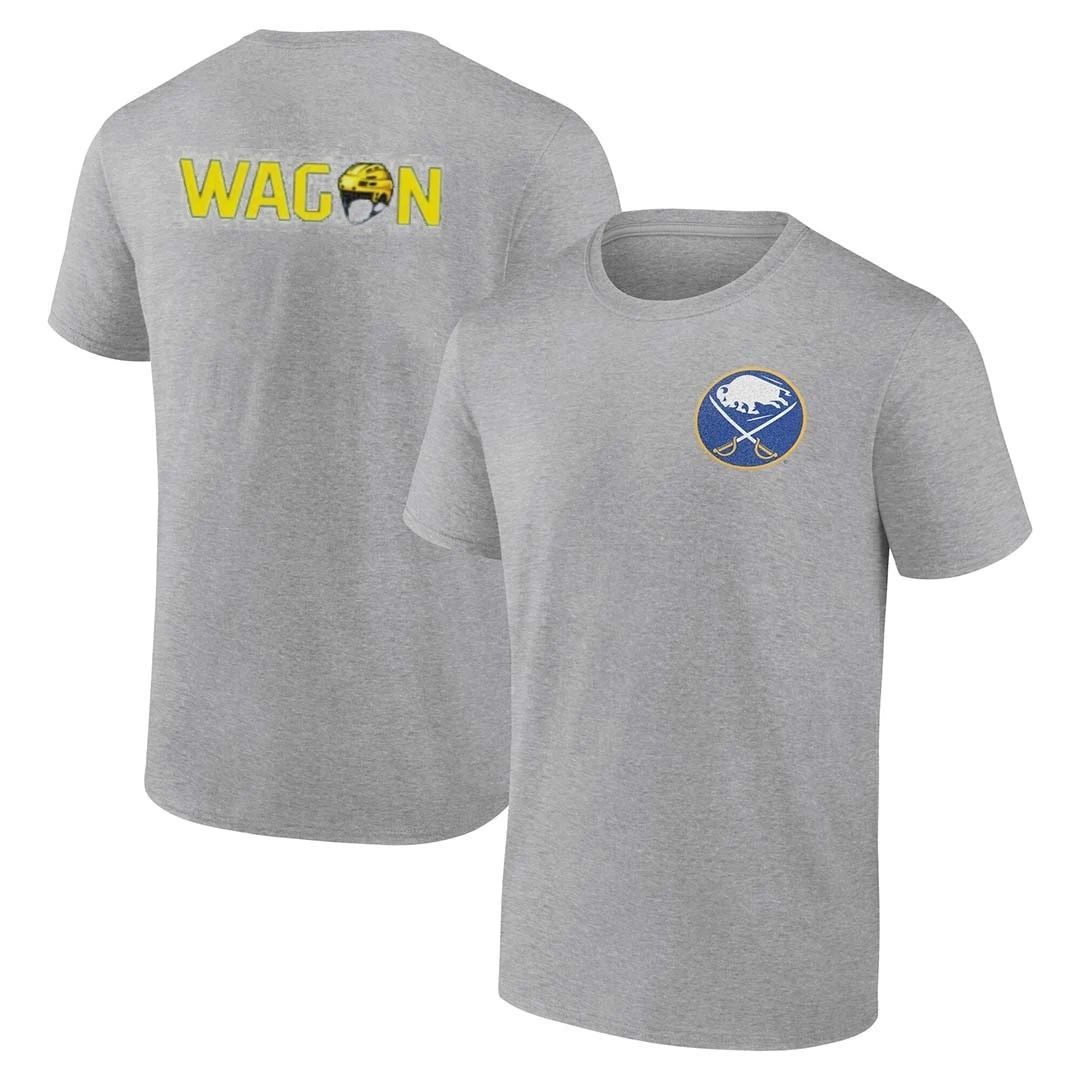 Buffalo Sabres helmet wagon front and back shirt
