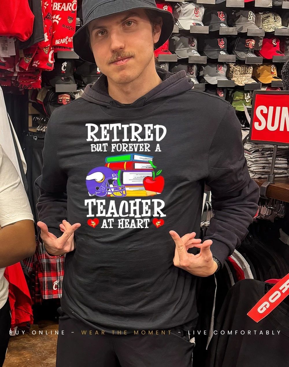 Minnesota Vikings Retired But Forever a Teacher At Heart shirt