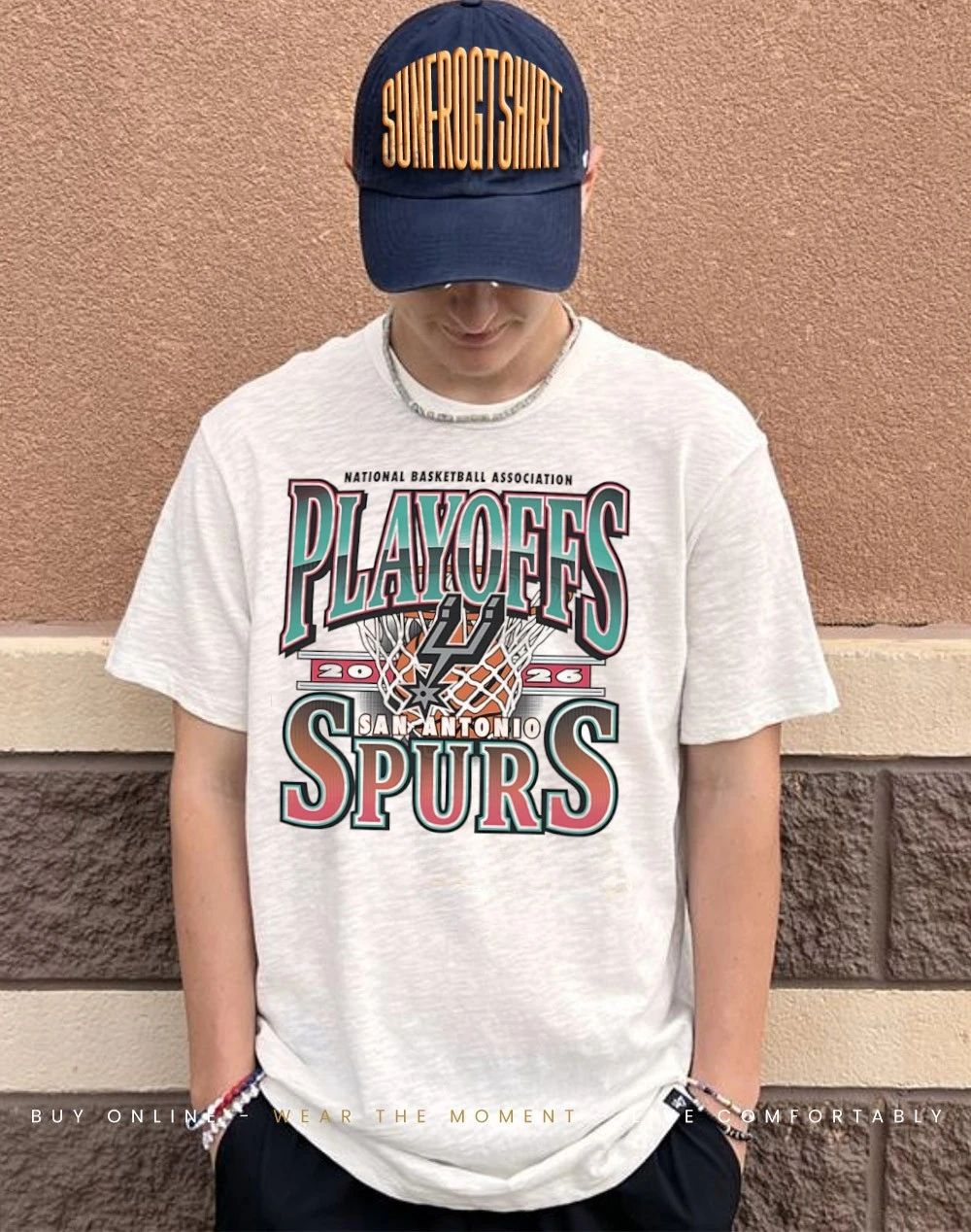 San Antonio Spurs 2026 NBA Playoffs Hardwood shirt