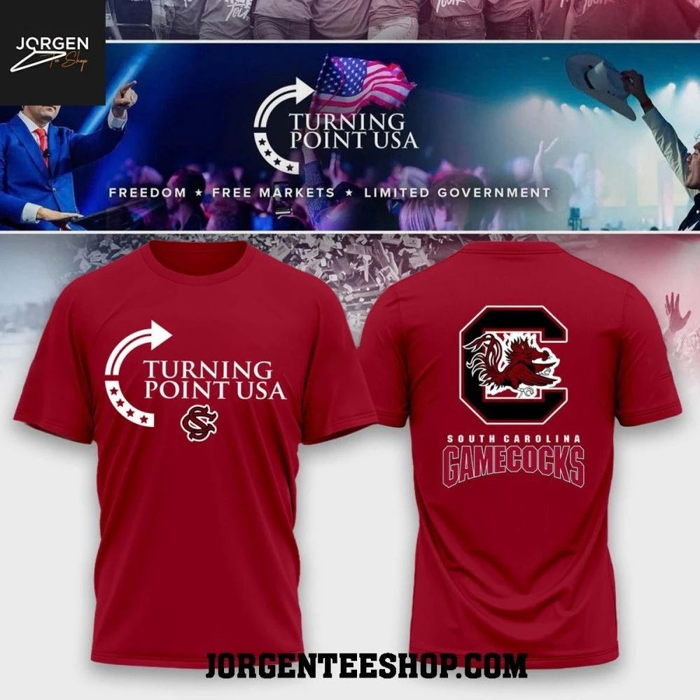 South Carolina Gamecocks Charlie Kirk Turning Point USA Freedom Shirt