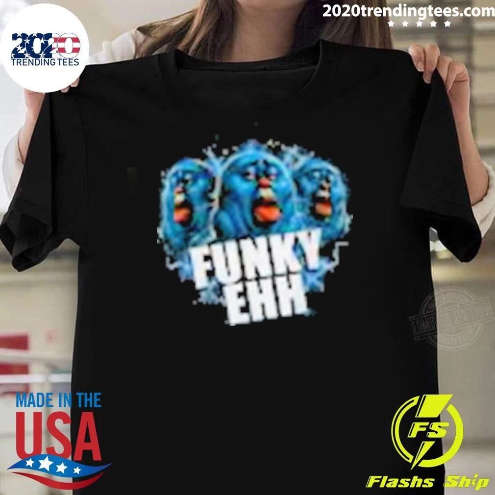 Funky Ehh Weird Glossy Blue Blob Meme Shirt