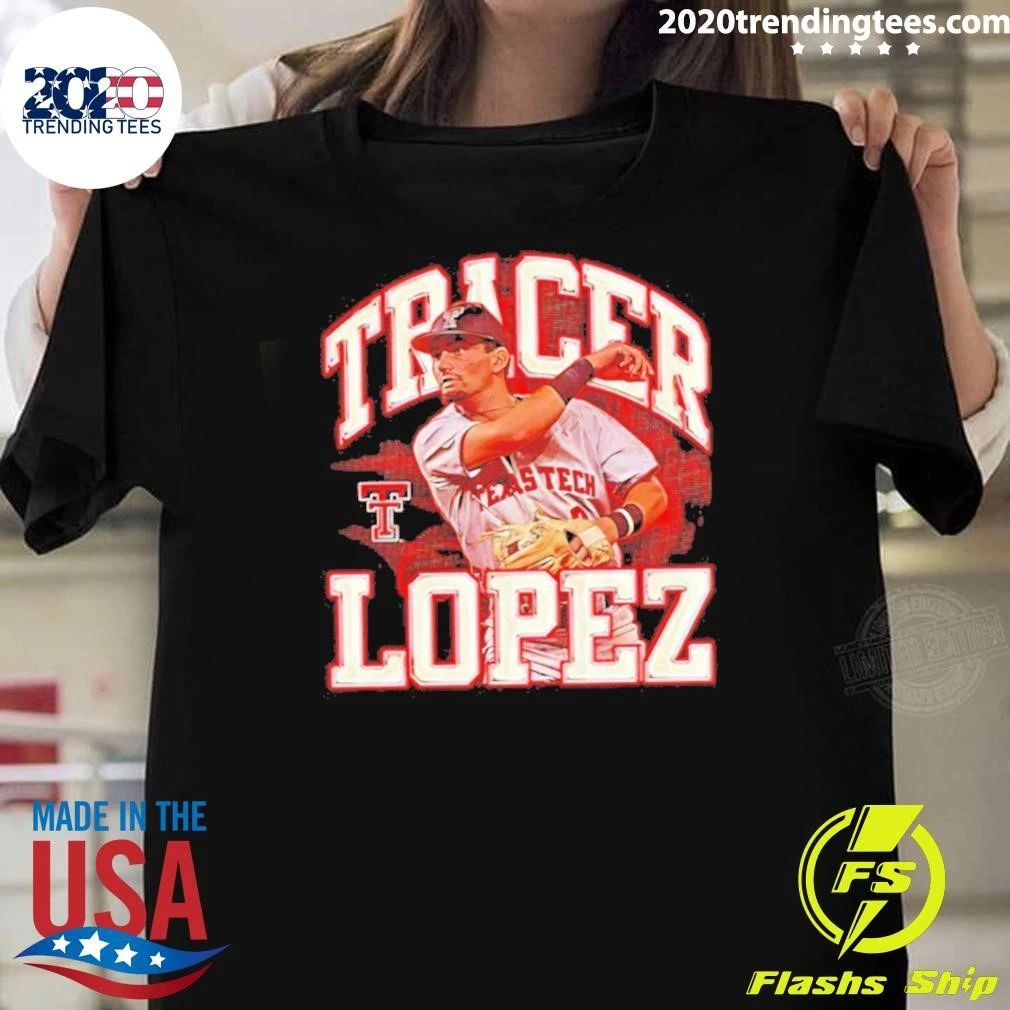 Tracer Lopez Texas Tech Red Raiders Baseball Ncaa Graphic Shirt