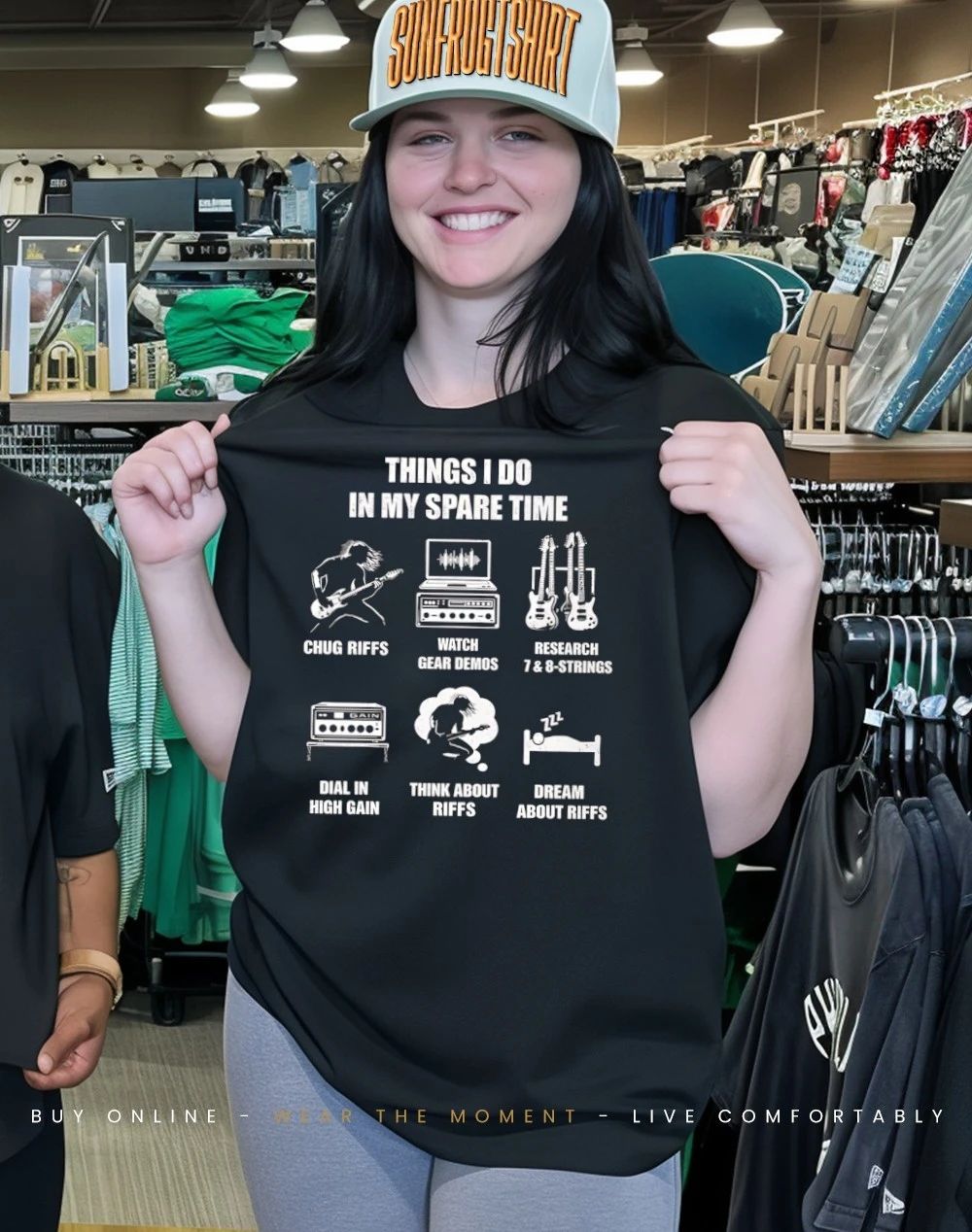 Guitar players things I do in my spare time chug riffs watch gear demos shirt