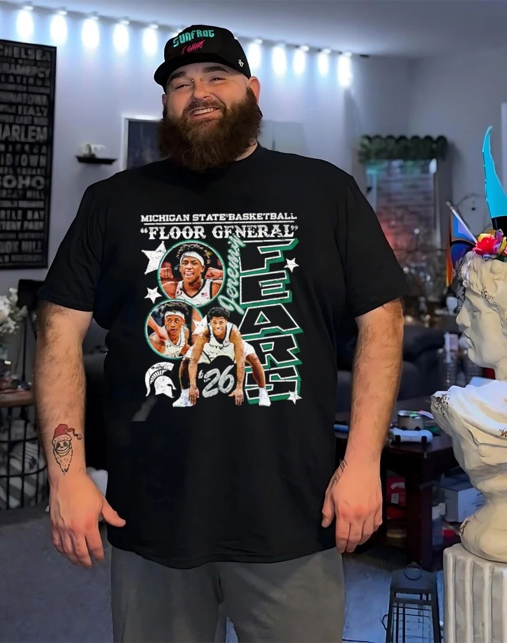 Jeremy Fears Michigan State Spartans Floor General graphic shirt