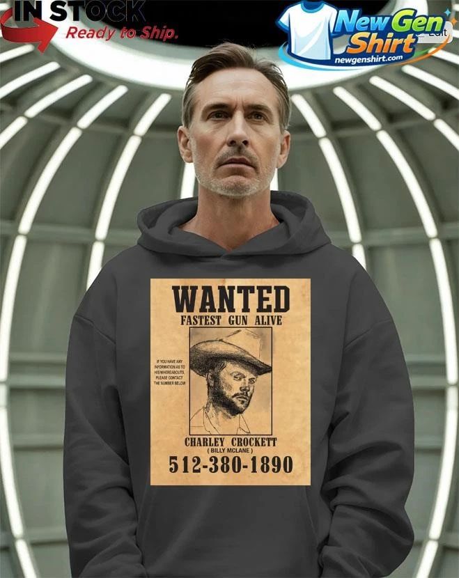 Charley Crockett Wanted Fastest Gun Alive Shirt