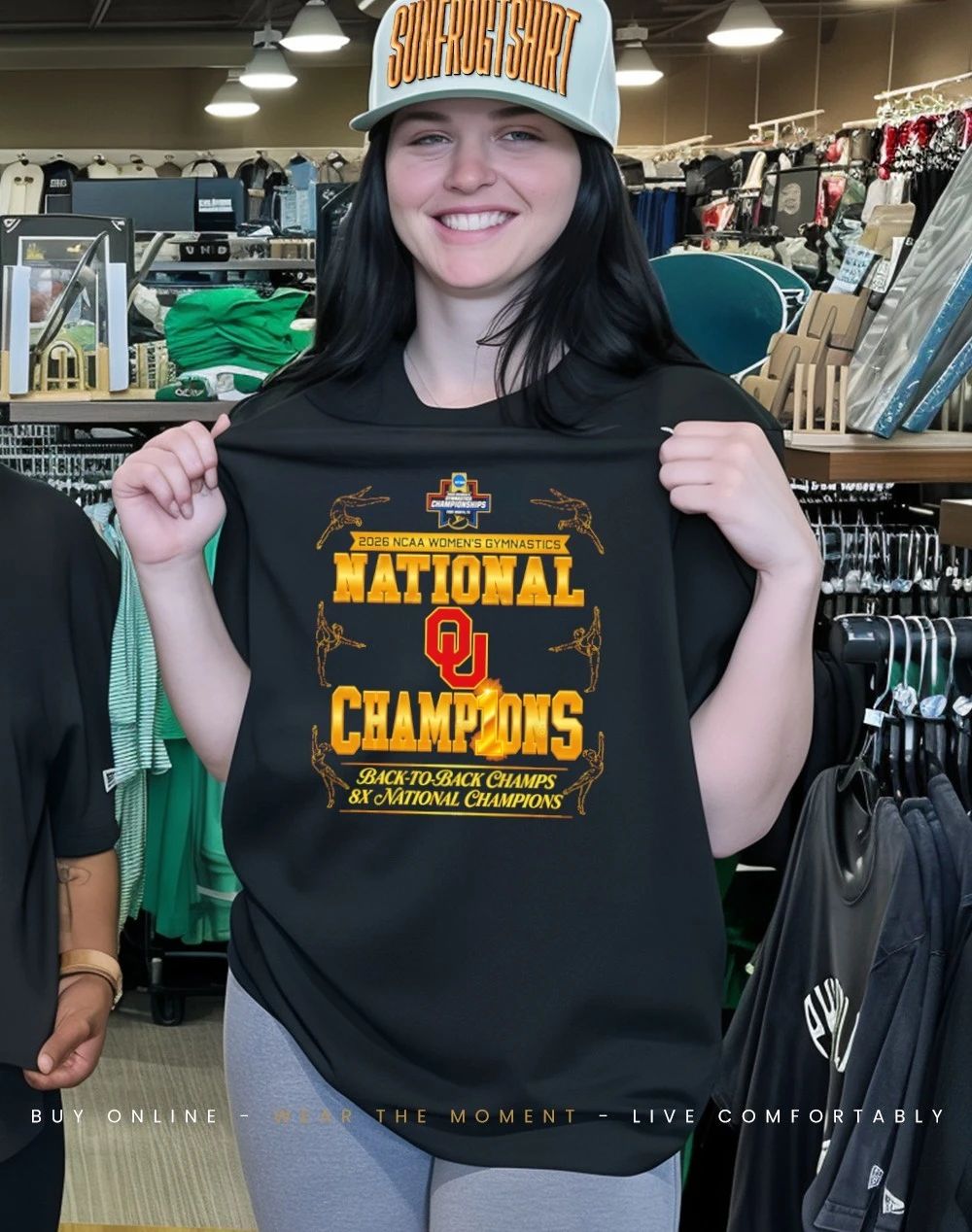 Oklahoma Sooners Women’s Gymnastics Back-To-Back Champs 8x National Champions 2026 Logo shirt