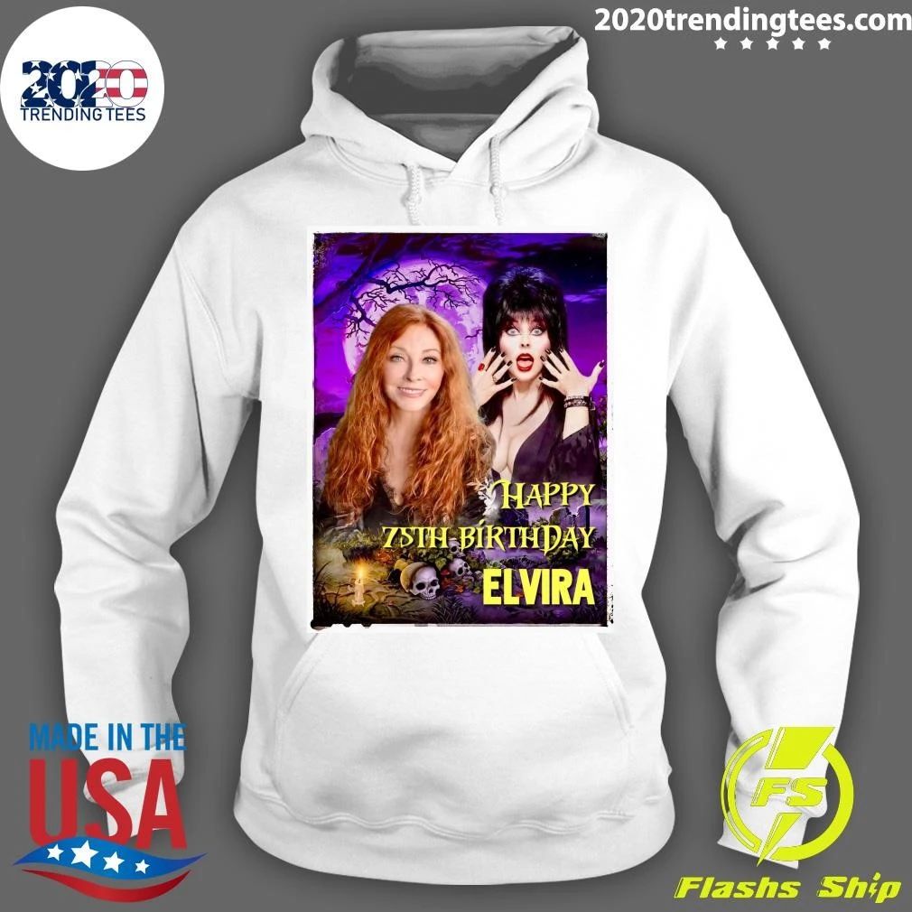 Happy 75th Birthday Elvira Halloween Shirt