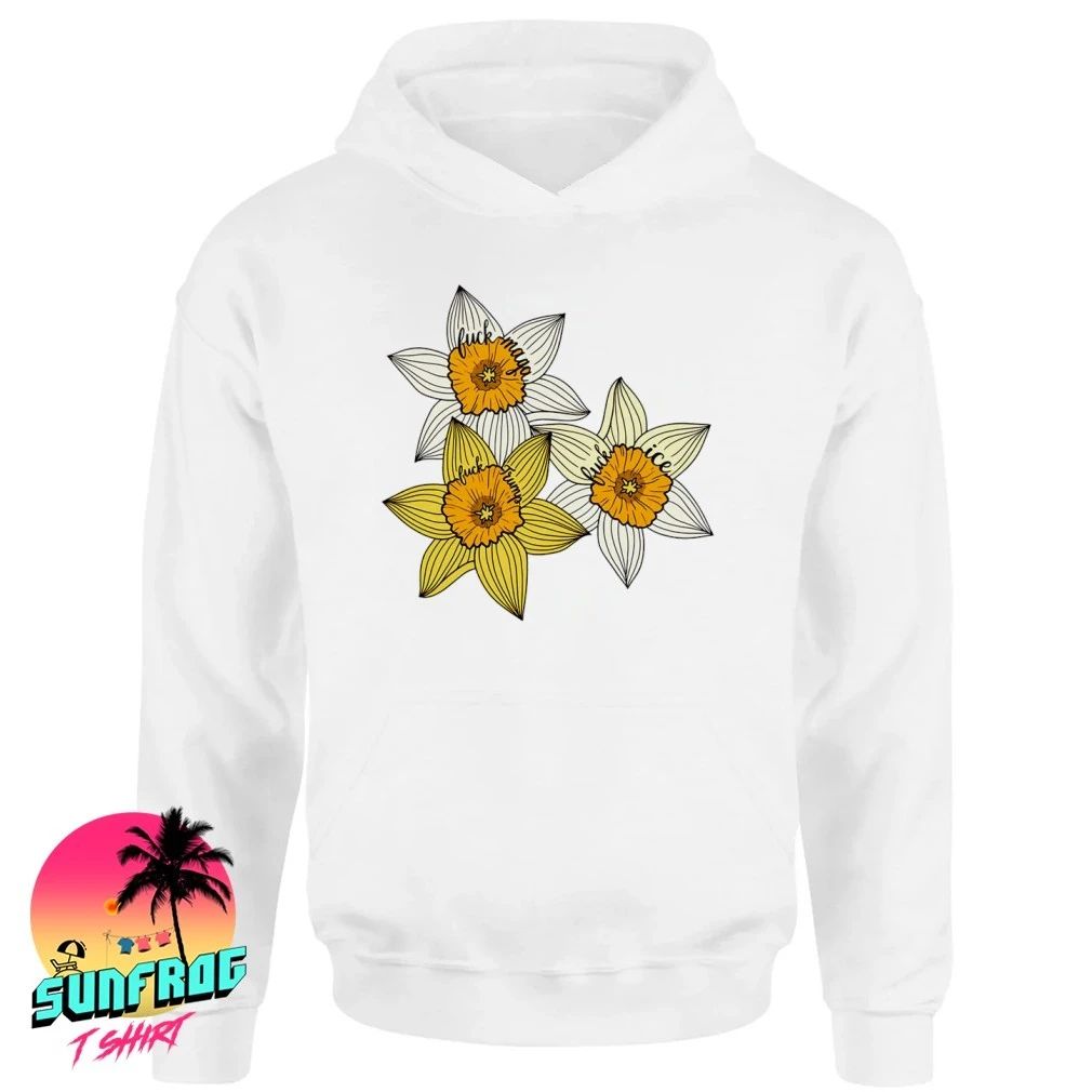 Fuck MAGA Fuck Trump Fuck ICE Yellow Daffodil Trio shirt