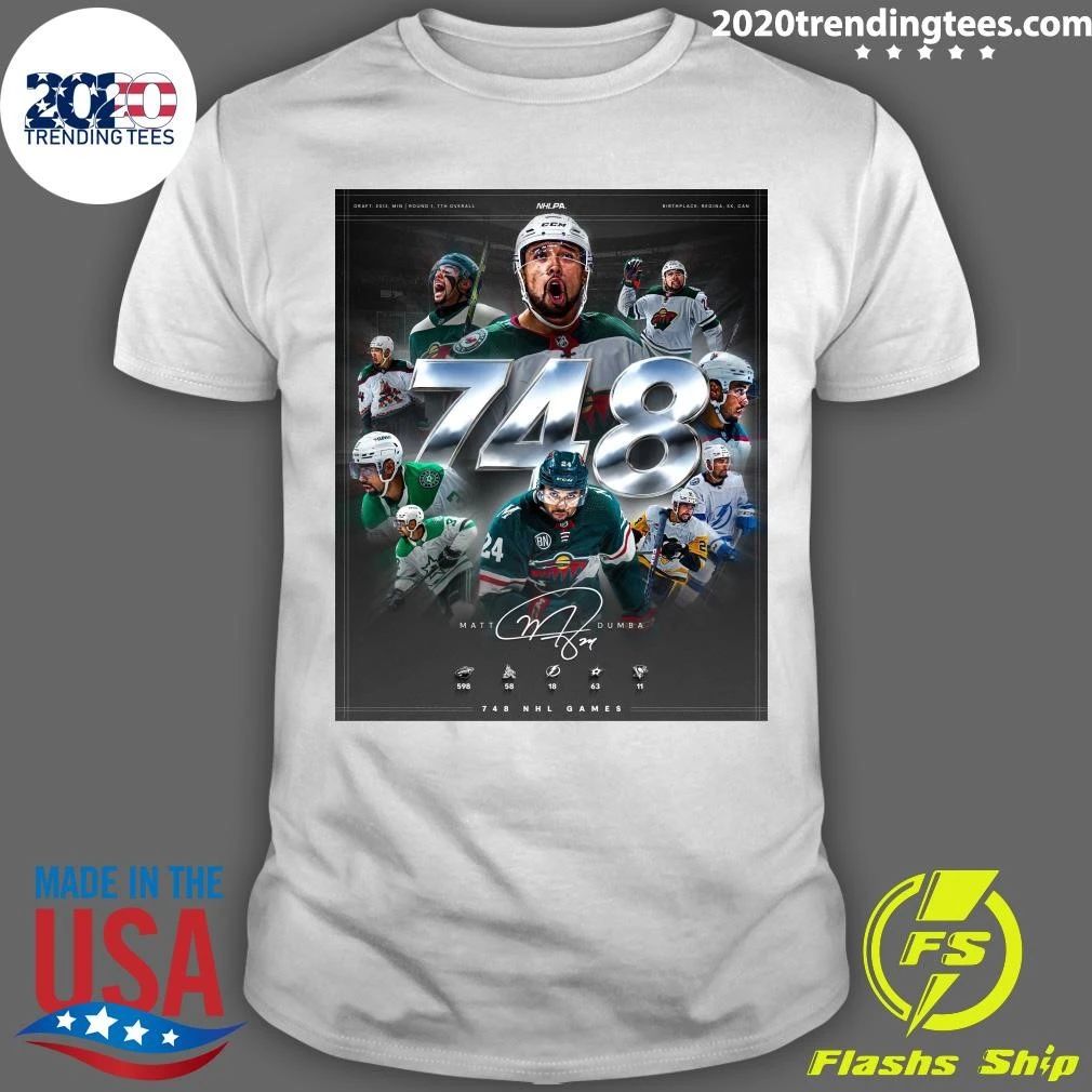 Matt Dumba Is Officially Hanging Up His Skates After 748 NHL Career Games Shirt