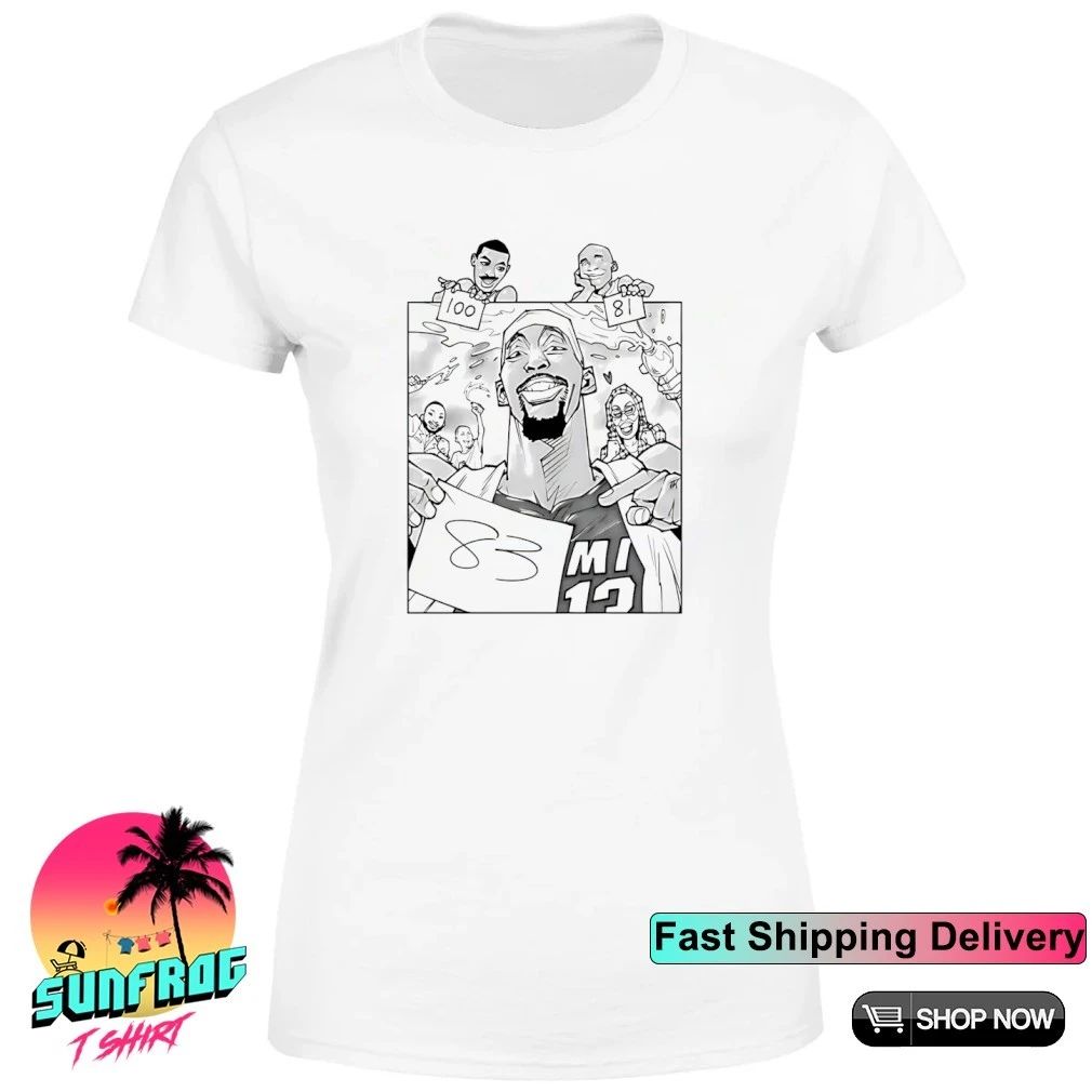 Wilt Bam Kobe 83 Basketball player comic shirt