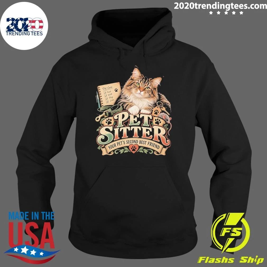 Cat Pet Sitter Your Pet’s Second Best Friend Vintage Shirt