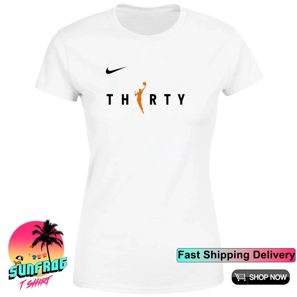 Miami Heat player wearing Thirty WNBA logo shirt