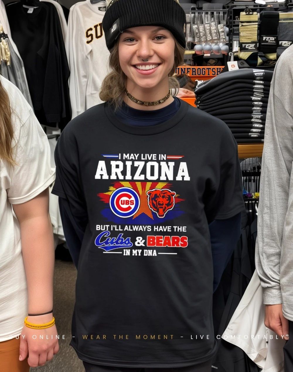 I may live in Arizona but I’ll always have the Cubs and Bears in my DNA shirt