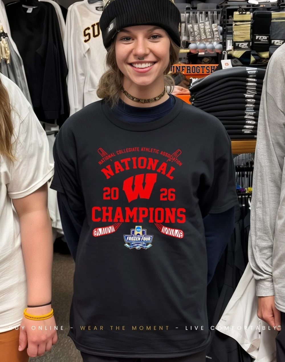 Wisconsin Badgers 2026 National Champions NCAA Frozen Four shirt